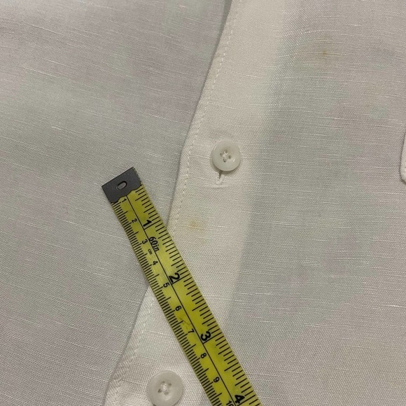 Cubavera Tropical Linen Rayon Blend Cream Button Front Men's Shirt Sz XL - Picture 6 of 9
